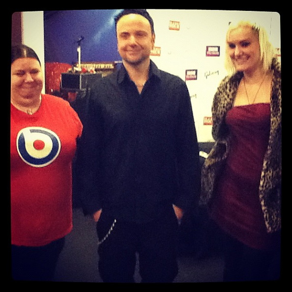 Paul Landers with fans at the 2012 Gibson booth at the British Music Experience exhibition