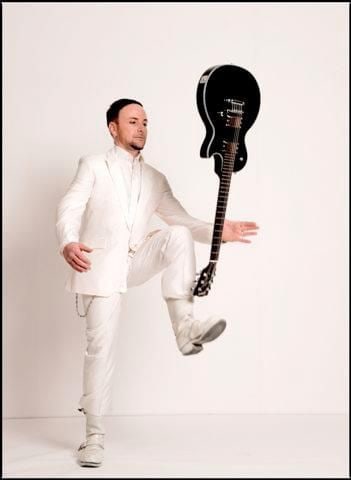 Paul Landers of Rammstein promotional photo for his Gibson Signature Les Paul model